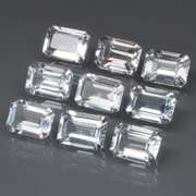 Superb 11.09ct UNHEATED diamond white Topaz set