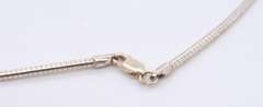 Italian Sterling Silver Omega Necklace