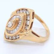 Charming Yellow Gold Diamond Ring