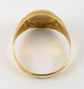 Stylish Man's 18k Bi-Color Signet Ring