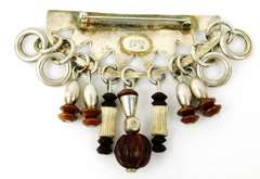 Baer SF Modernist Dangly Brooch
