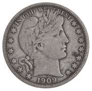 1909 Barber Half Dollar
