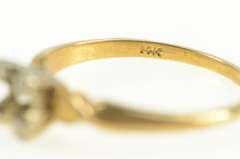 14K Yellow Gold 3.9mm Vintage NOS 1950's Engagement Setting Ring