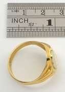 Stylish Man's 18k Bi-Color Signet Ring