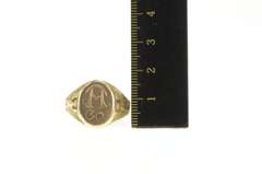 10K Yellow Gold Victorian Etched A CO Monogram Name Initial Ring