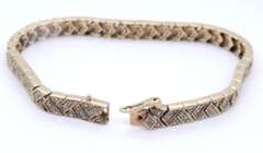 Vintage Sterling Silver Crystal Bracelet