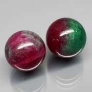 Spectacular 14.83ct red and green Ruby in Zoisite