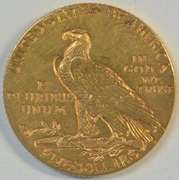 Super nice 1909 US $5 Indian Gold Piece. Near Mint