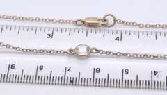 Lot of 2 Sterling Silver Cubic Zirconia by Yarb Necklaces