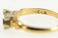 14K Yellow Gold 5.0mm Engagement Setting Vintage NOS 1950's Ring