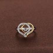 Two tone beautiful Heart Ring