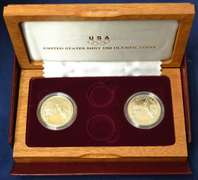 1988 Olympic MS And Proof Set Without Gold.