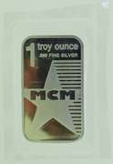 MCM Star 1 oz .999 Fine Silver Bar