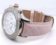 Michele Jetway Chronograph Watch with Diamonds