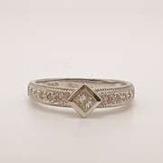 14kt White Gold Diamond Band Ring