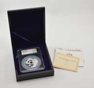 PF70UCAM 2020 China Azure Dragon Medal 5 Oz .999 Silver Signed NGC COA