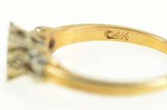14K Yellow Gold 4.5mm Engagement Setting Vintage NOS 1950's Ring