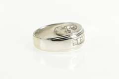 14K White Gold 2.10 Ctw Princess & Baguette Diamond Band Ring