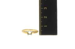 14K Yellow Gold 4.2mm Setting Vintage NOS 1950's Engagement Ring