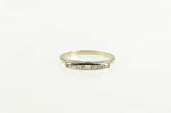 14K White Gold 0.23 Ctw Baguette VS Diamond Wedding Band Ring