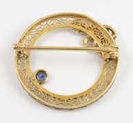 Antique Filigree Wreath Brooch