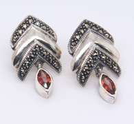 Judith Jack Sterling Silver Bracelet and Earrings Set