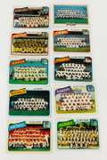 10 Topps 1980 Team Checklists Baseball Cards