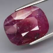 Stunning 12.34ct violet red unheated Ruby