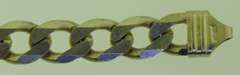 Italian Sterling Silver Solid Curb Link Bracelet