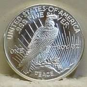 1 Oz Silver PRF Round - Peace  GEM