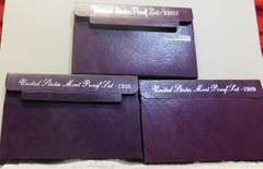 3 sets:  1987 & 1988 & 1989 PRF Sets   NOTE: The US Mint is now charging $32 for current non-Silver PROOF Sets.