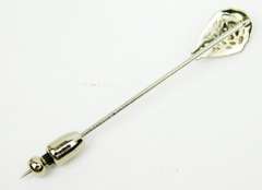 Beautiful Antique 14K Filigree Diamond Stick Pin