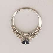 14kt Gold, Blue Sapphire, & Diamond Cocktail Ring