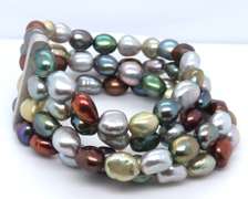 Honora Multi Color Pearl 4 Row Bracelet