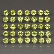 Dazzling 4.32ct untreated apple green Peridot set