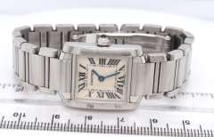 Ladies Cartier Tank Stainless Steel Watch