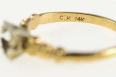 14K Yellow Gold Vintage NOS 1950's 4.2mm Engagement Setting Ring