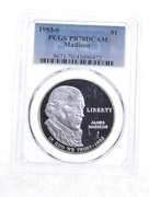 PR70 DCAM 1993-S James Madison Commemorative Dollar - Graded PCGS