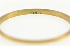 14K Yellow Gold 1.3mm Classic Stackable Wedding Band Ring