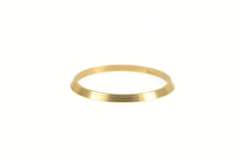 14K Yellow Gold 1.3mm Simple Vintage NOS 1950's Plain Band Ring