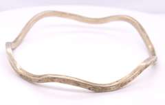 Sterling Silver Weavy Bangle Bracelet