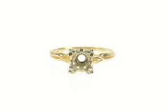 14K Yellow Gold Vintage NOS 1950's 5.75mm Engagement Setting Ring