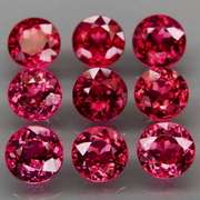 Ravishing 10.94ct cherry pink Rhodolite Garnet set