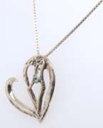 Vintage Sterling Silver Heart Shaped on Chain