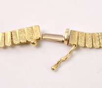 Gorgeous Fringe Link Necklace in 14K Yellow Gold