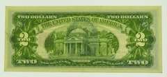 1963 $2 Two Dollar Red Seal Jefferson Bank Note US Bill