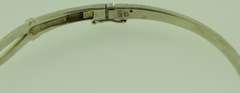 Sterling Silver Diamond Knot Bangle