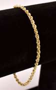 Marvelous Rope Chain Bracelet in 14K Yellow Gold