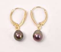 Darling Dangling Pearl Earrings in 14K Yellow Gold