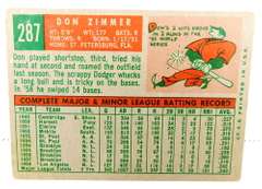 Don Zimmer 1959 Topps Baseball Card